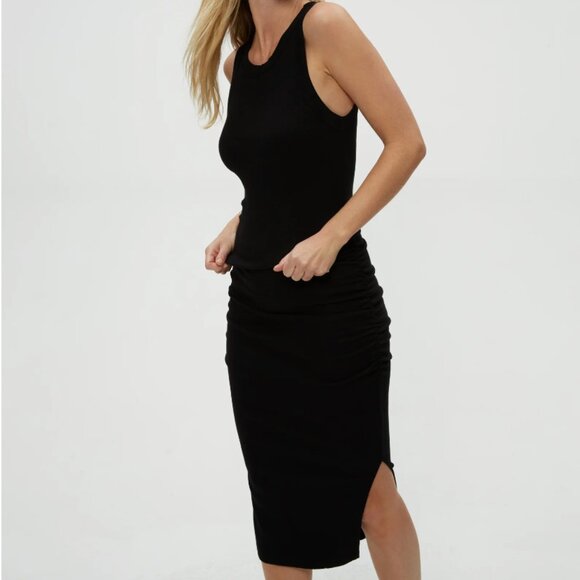 MICHAEL STARS - Wren Ribbed Midi Dress - LARGE - Picture 1 of 9